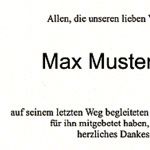 Text Trauerkarten